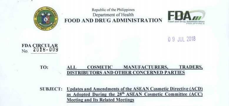 cosmetics,products,testing,restrict,hair dye,ASEAN